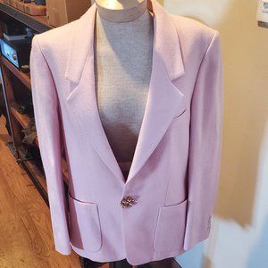 Pretty in PInk Vintage 80's wool blazer
